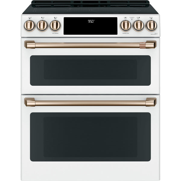 Café 30-inch Slide-In Induction Range with double oven CHS950P4MW2