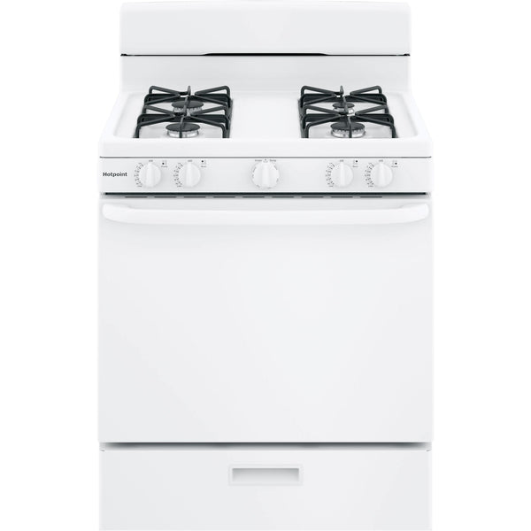 Hotpoint 30-inch Freestanding Gas Range RGBS300DMWW