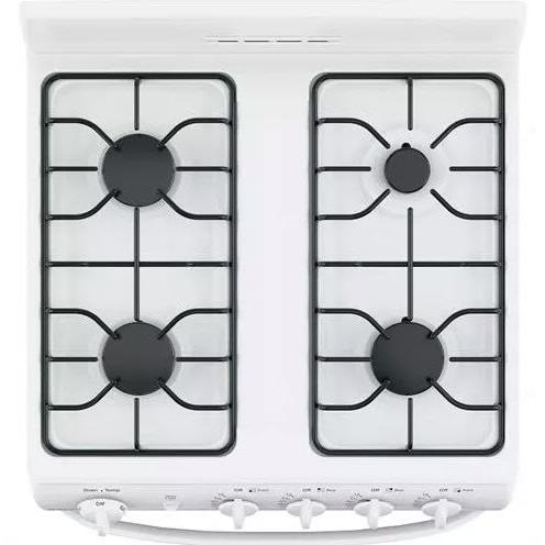  Hotpoint 24-inch Freestanding Gas Range with 4 Sealed Burners RGAS300DMWW IMAGE 2