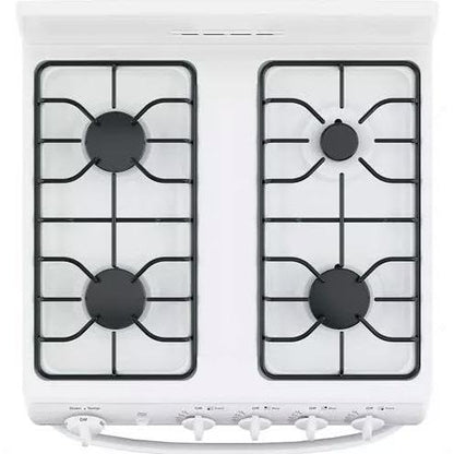  Hotpoint 24-inch Freestanding Gas Range with 4 Sealed Burners RGAS300DMWW IMAGE 2