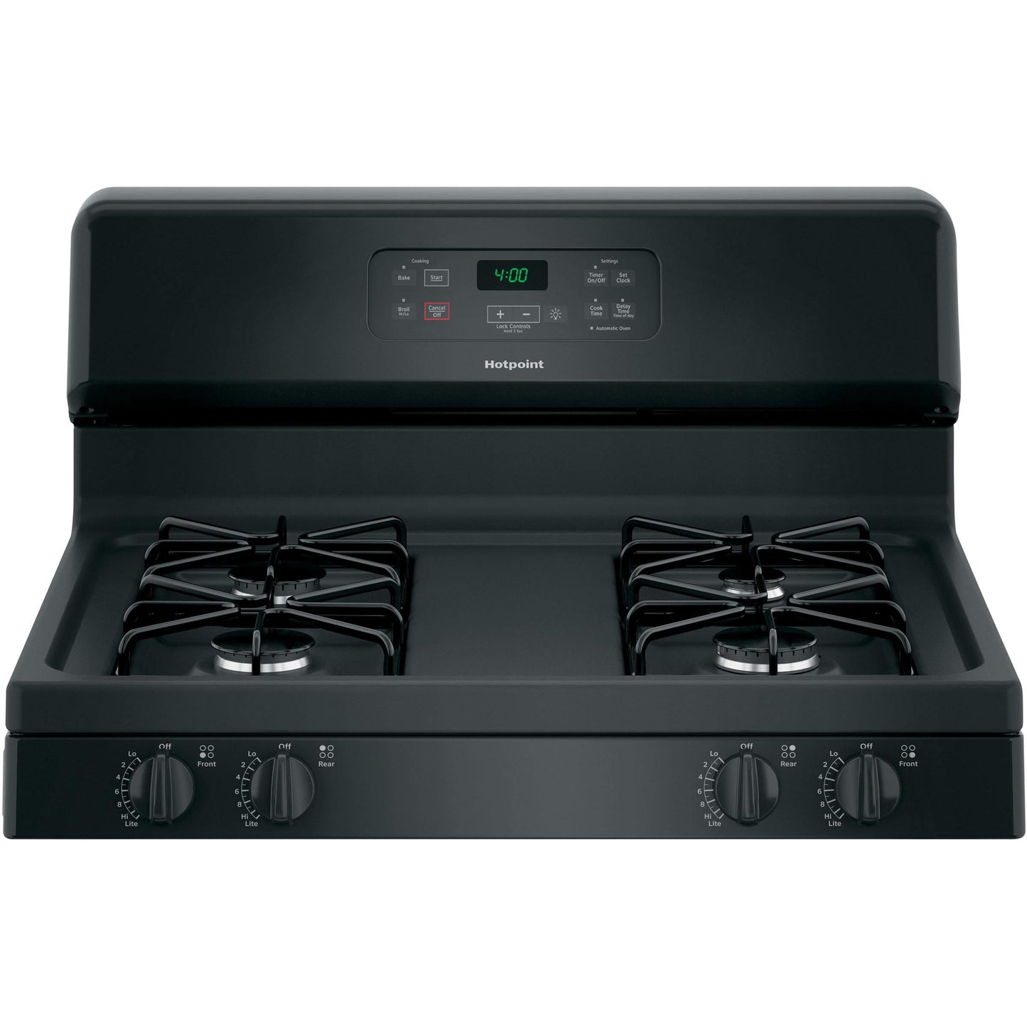  Hotpoint 30-inch Freestanding Gas Range RGBS400DMBB IMAGE 4