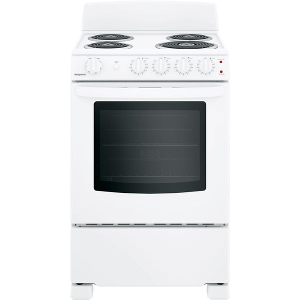 Hotpoint 24-inch Freestanding Electric Range RAS240DMWW