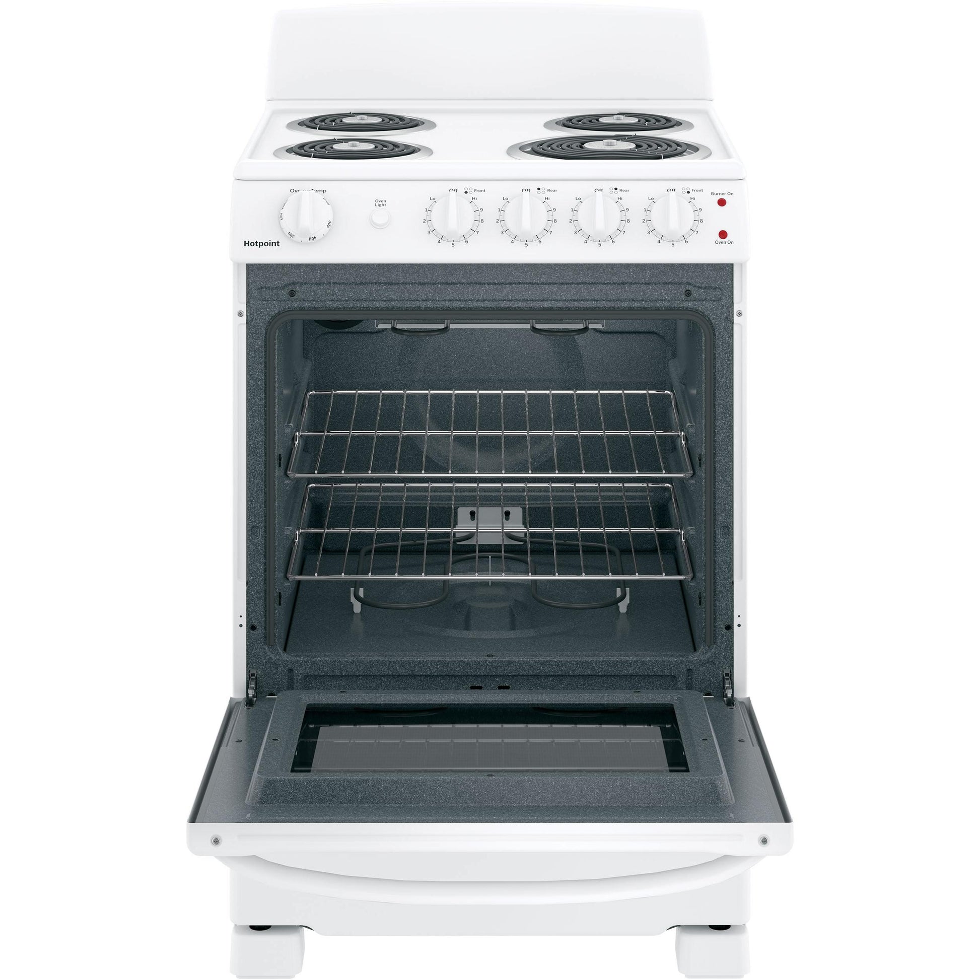  Hotpoint 24-inch Freestanding Electric Range RAS240DMWW IMAGE 5