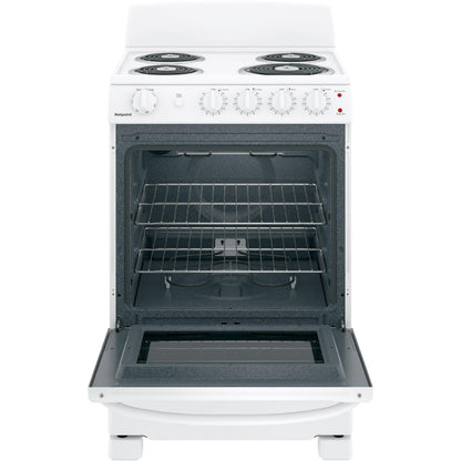  Hotpoint 24-inch Freestanding Electric Range RAS240DMWW IMAGE 5