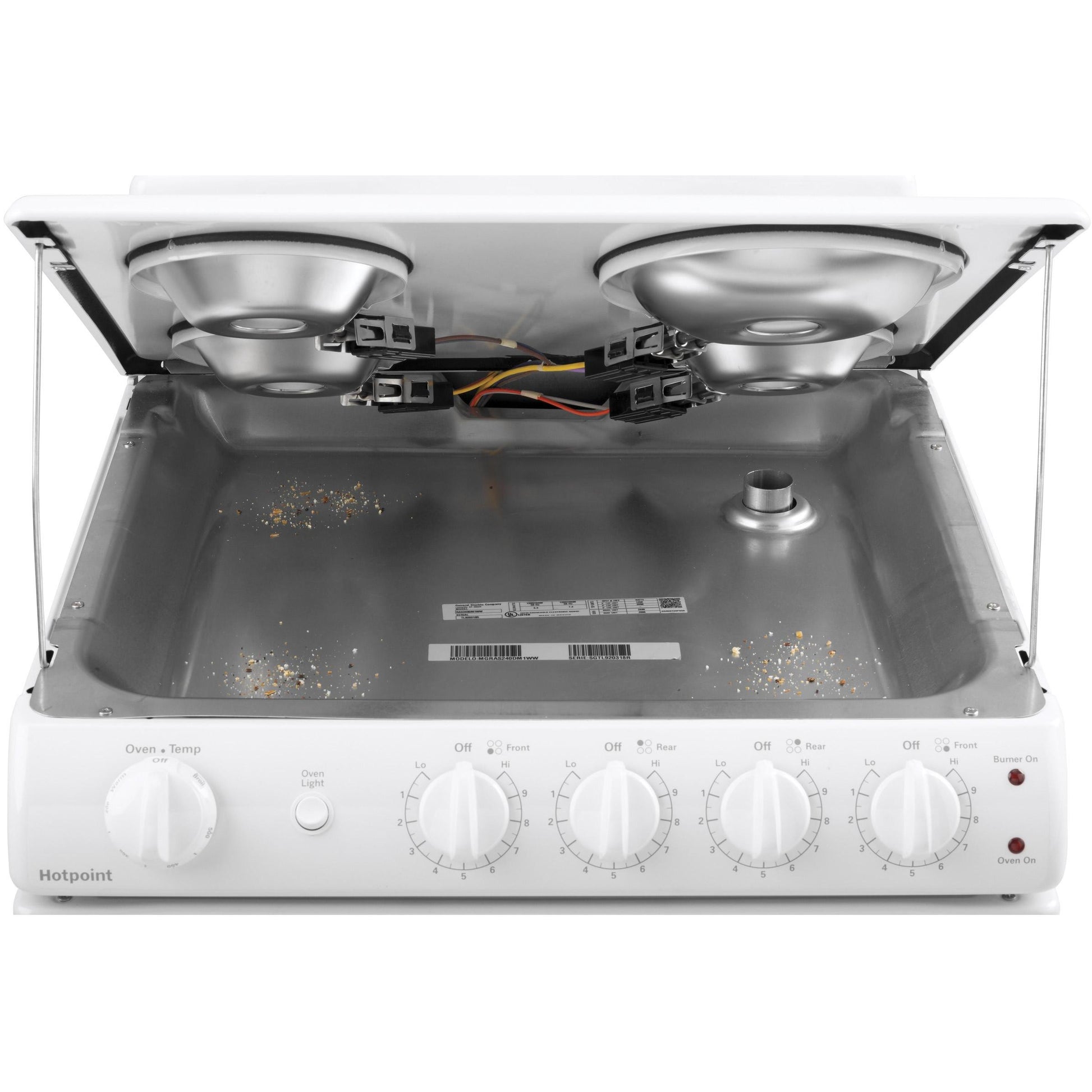  Hotpoint 24-inch Freestanding Electric Range RAS240DMWW IMAGE 7