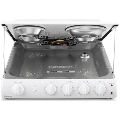  Hotpoint 24-inch Freestanding Electric Range RAS240DMWW IMAGE 7