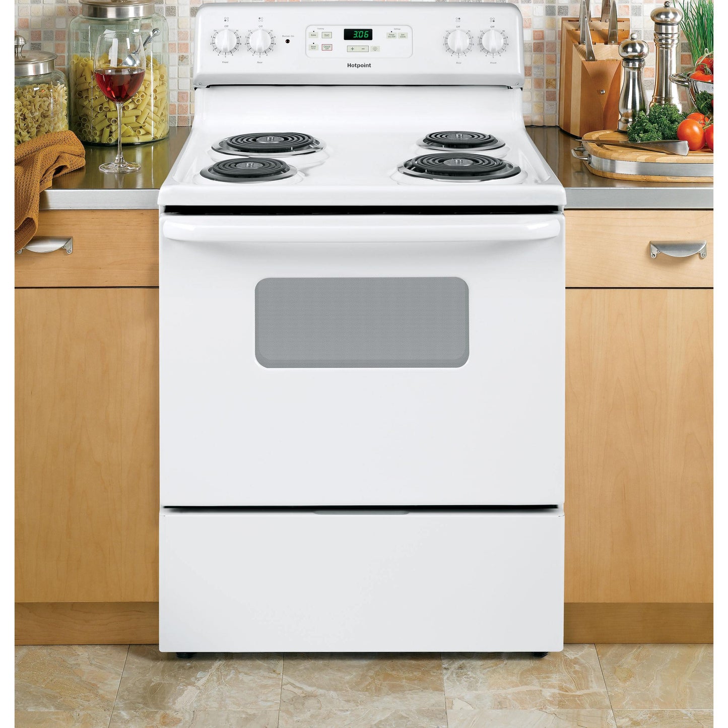  Hotpoint 30-inch Freestanding Electric Range RBS360DMWW IMAGE 6