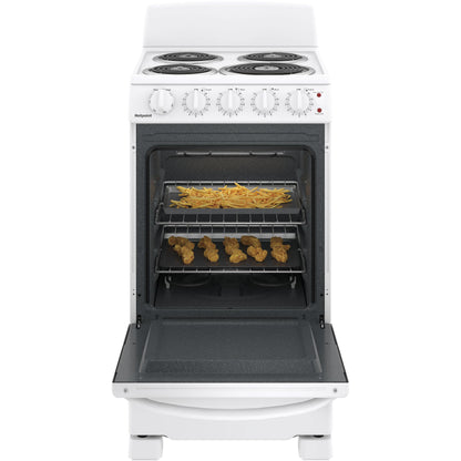  Hotpoint 20-inch Freestanding Electric Range RAS200DMWW IMAGE 2