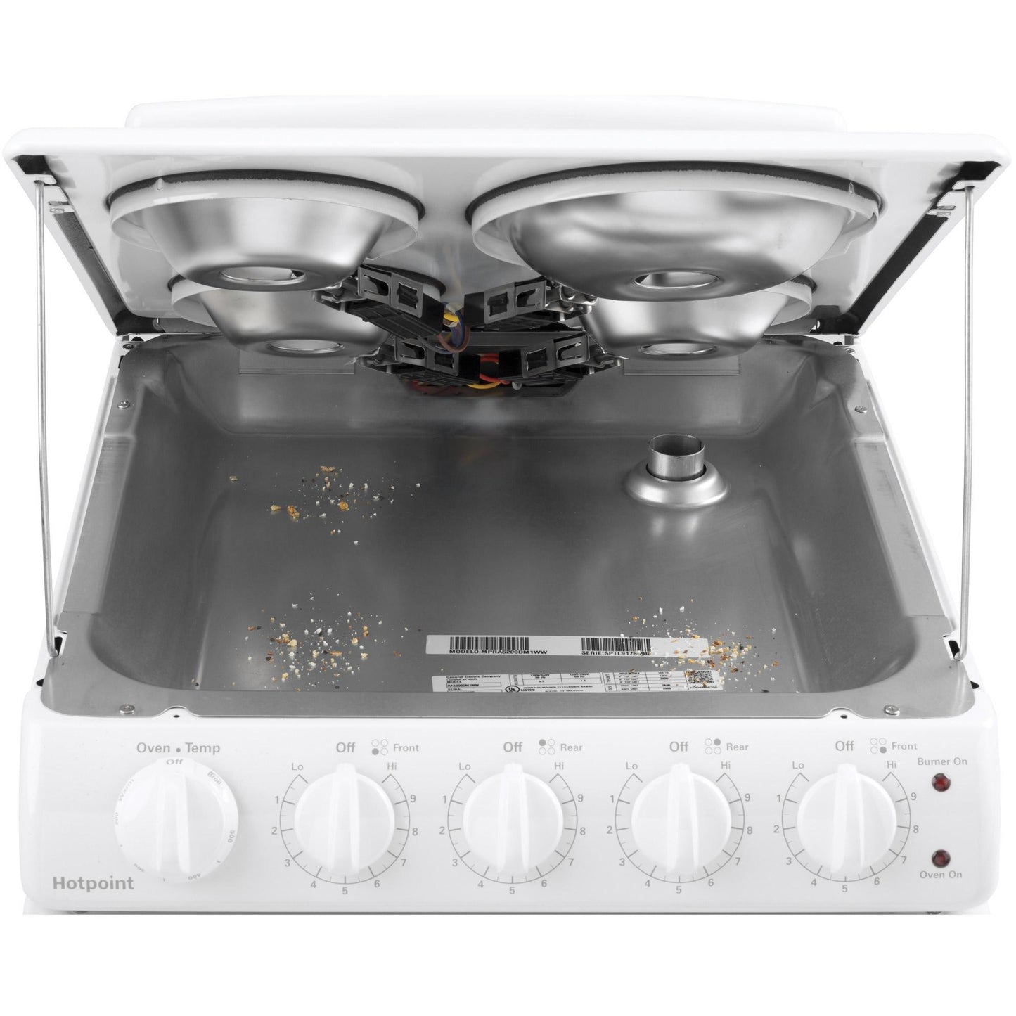  Hotpoint 20-inch Freestanding Electric Range RAS200DMWW IMAGE 6