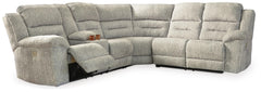 Seccional reclinable eléctrico de 3 piezas Family Den