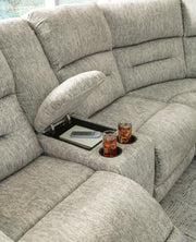 Seccional reclinable eléctrico de 3 piezas Family Den