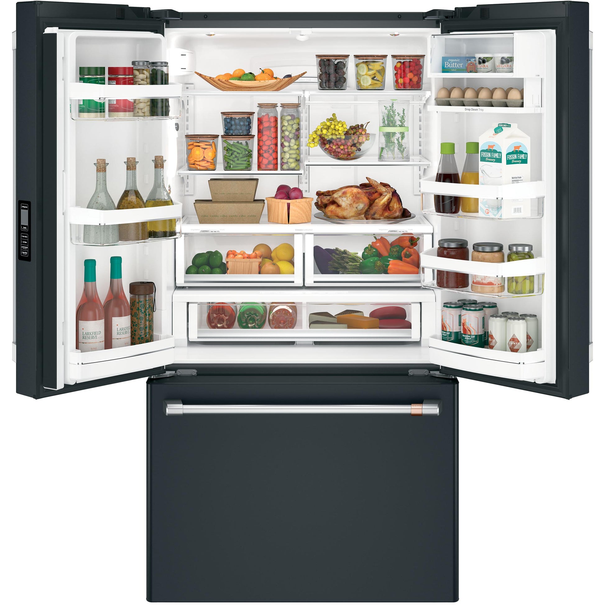  Café 36-inch, 23.1 cu.ft. Counter-Depth French 3-Door Refrigerator with WiFi Connect CWE23SP3MD1 IMAGE 4