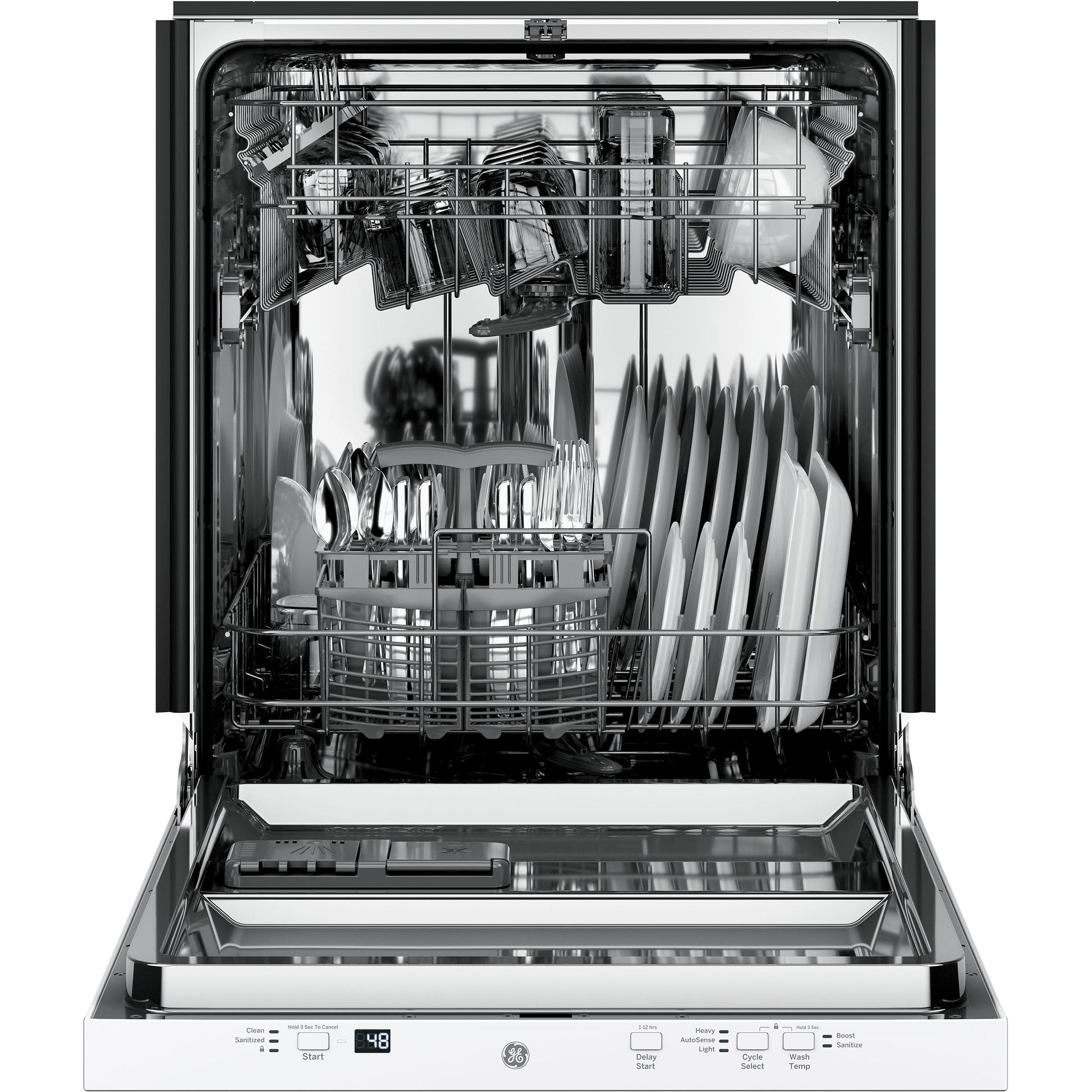 GE 24-inch Built-in Dishwasher with Sanitize Option GDT225SGLWW IMAGE 4