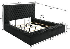 Liliana Storage Bed Black