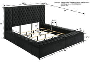 Liliana Storage Bed Black