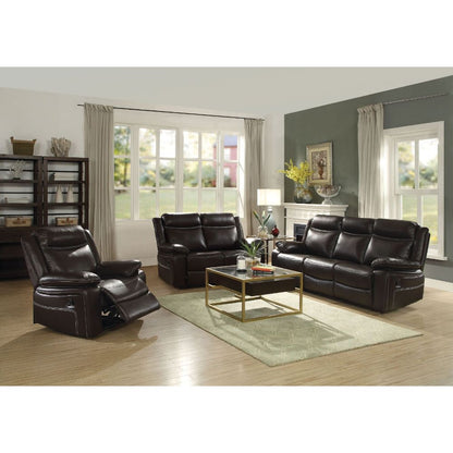 Corra 58" Espresso Motion Loveseat
