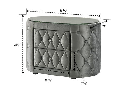 Voltare Night Stand Grey
