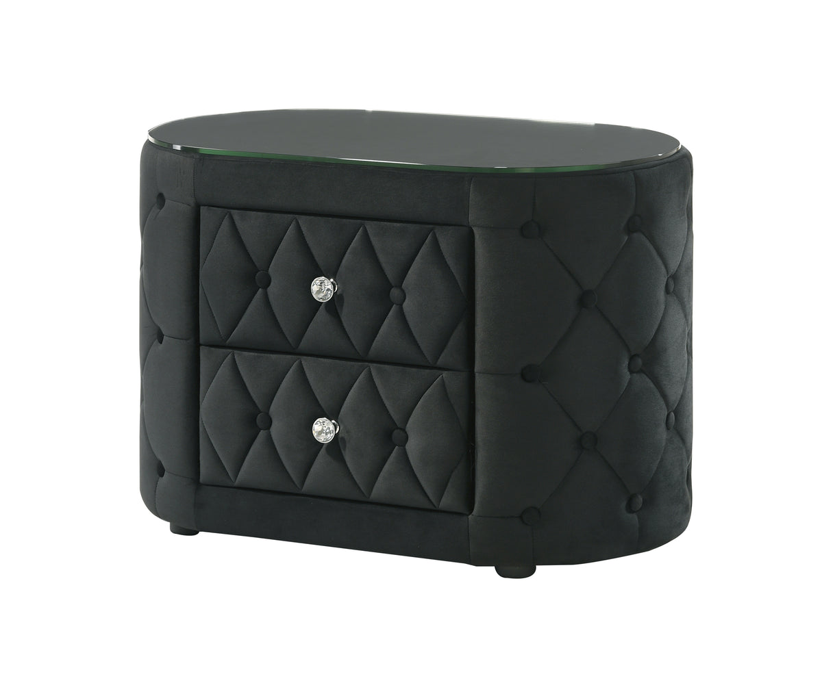 Voltare Night Stand Black
