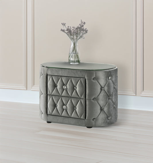 Voltare Night Stand Grey