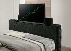 Josephine Bed W/Tv Lift Black