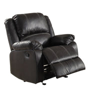 Sillón reclinable mecedor Zuriel tapizado con movimiento de 37" de ancho