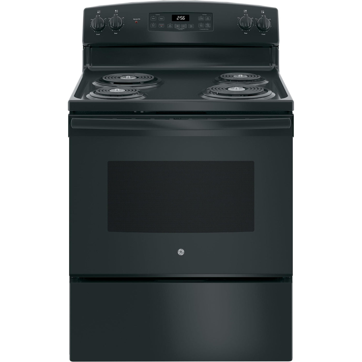  GE 30-inch Freestanding Electric Range JB256DMBB IMAGE 1