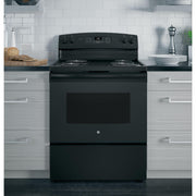  GE 30-inch Freestanding Electric Range JB256DMBB IMAGE 7