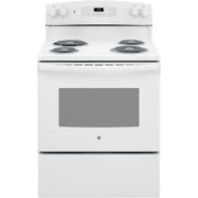  GE 30-inch Freestanding Electric Range JB256DMWW IMAGE 1