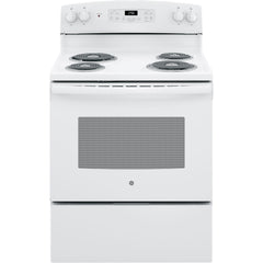  GE 30-inch Freestanding Electric Range JB256DMWW IMAGE 1