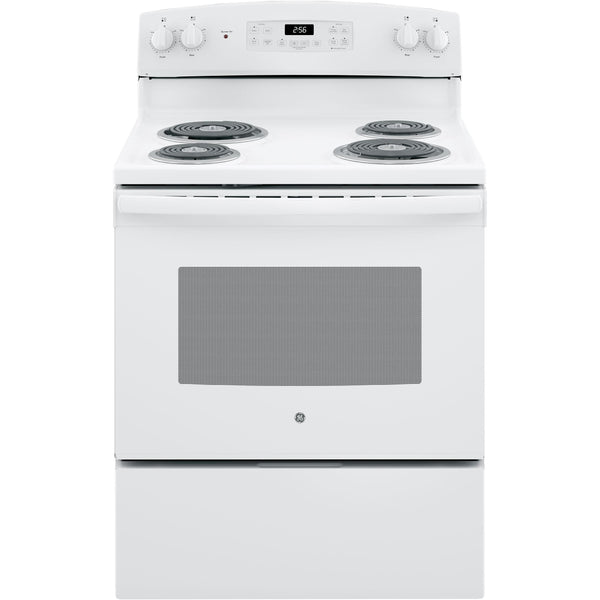 GE 30-inch Freestanding Electric Range JB256DMWW