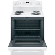  GE 30-inch Freestanding Electric Range JB256DMWW IMAGE 2