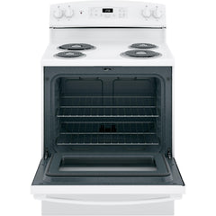  GE 30-inch Freestanding Electric Range JB256DMWW IMAGE 2