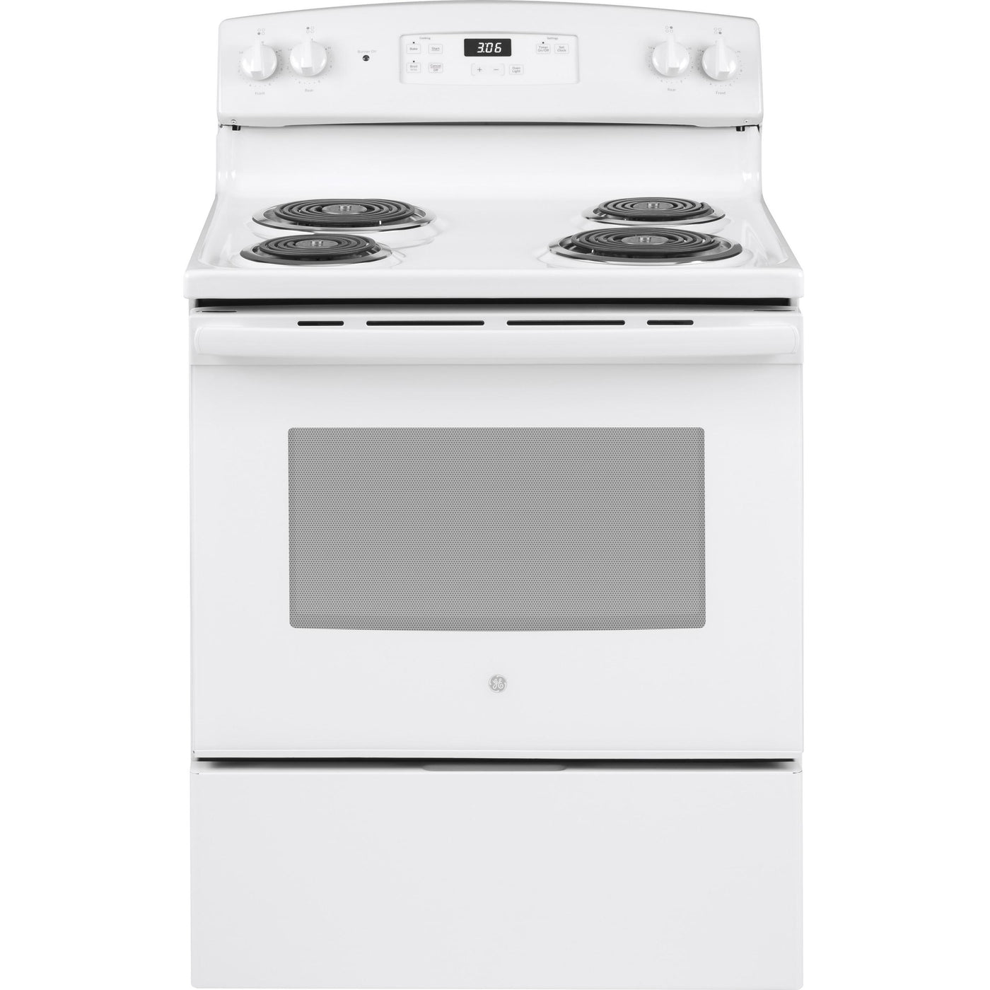  GE 30-inch Freestanding Electric Range JBS360DMWW IMAGE 1