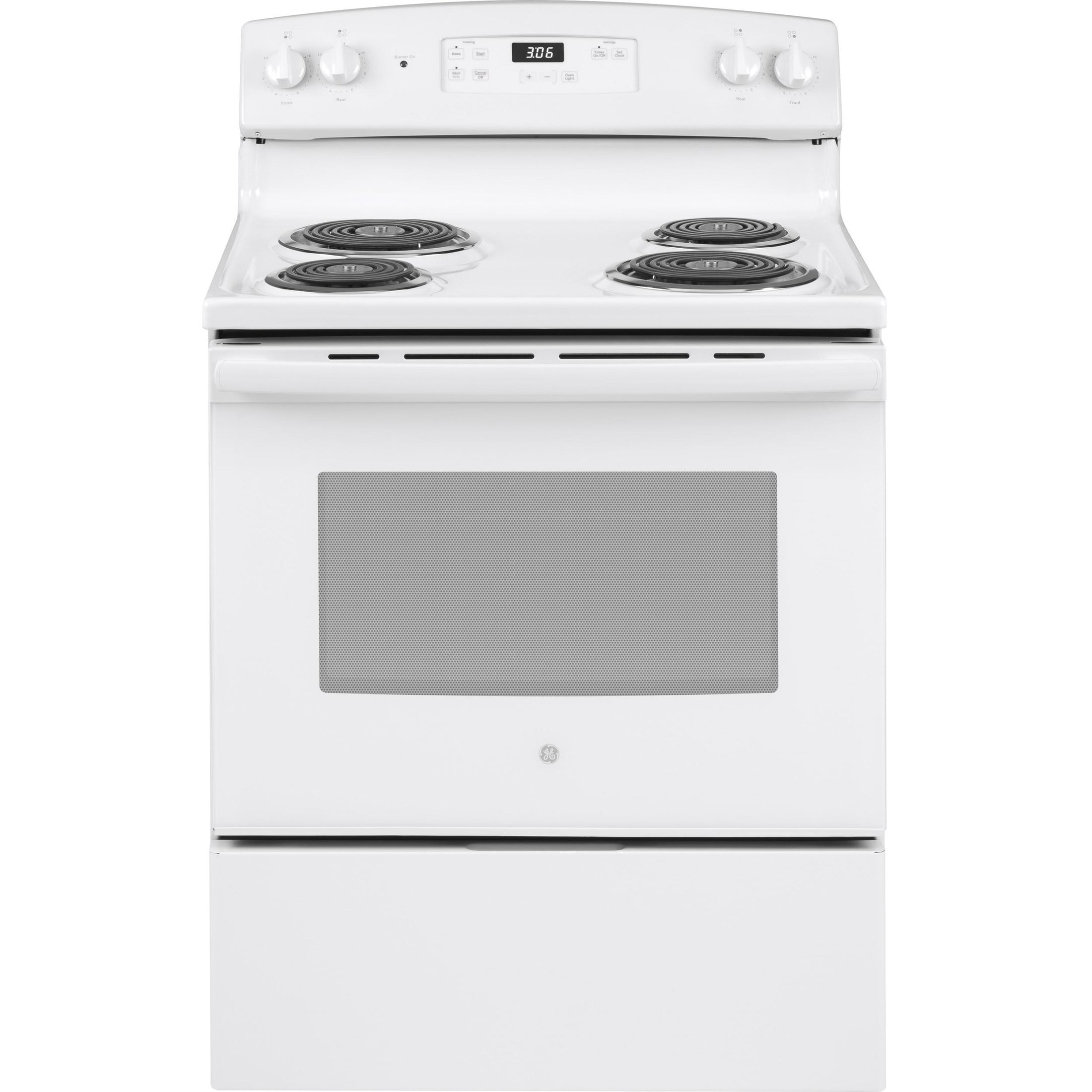  GE 30-inch Freestanding Electric Range JBS360DMWW IMAGE 1