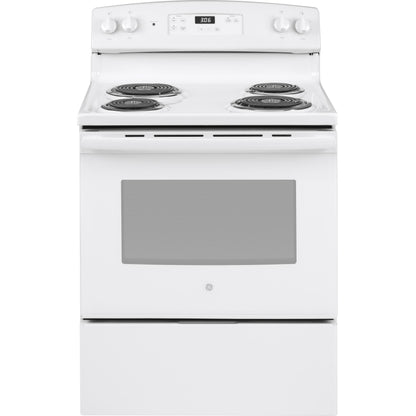 GE 30-inch Freestanding Electric Range JBS360DMWW IMAGE 1