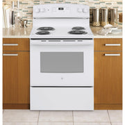  GE 30-inch Freestanding Electric Range JBS360DMWW IMAGE 6