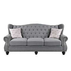 Hannes 86"L Sofa with 2 Pillows