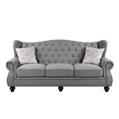 Hannes 86"L Sofa with 2 Pillows