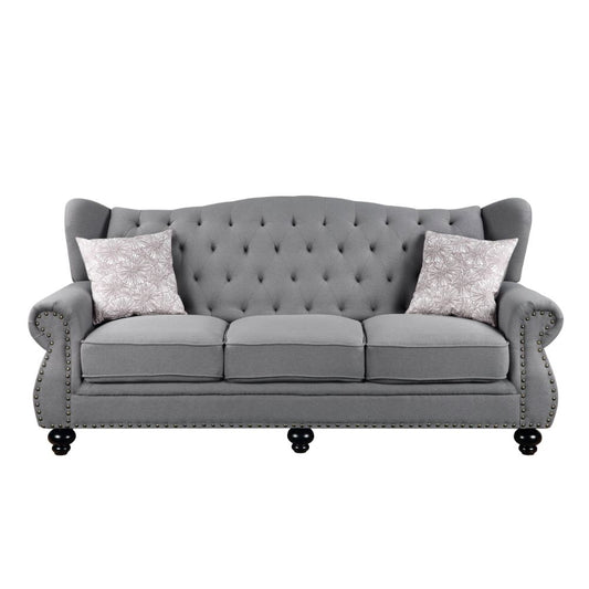 Hannes 86"L Sofa with 2 Pillows