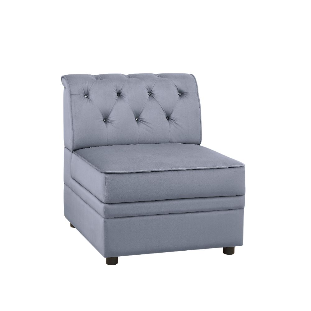Sillón modular Bois II de 74 cm de ancho y sin brazos