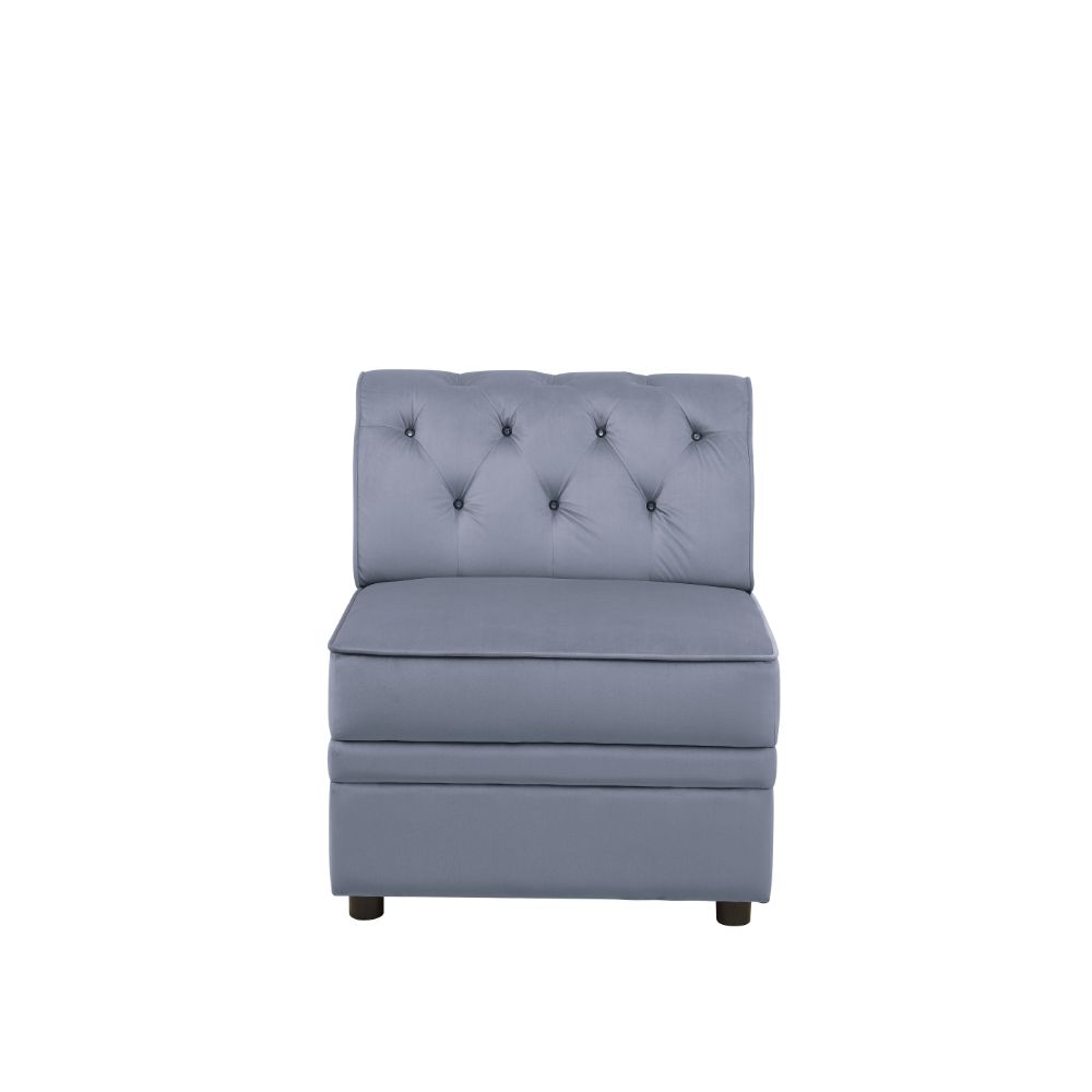Sillón modular Bois II de 74 cm de ancho y sin brazos
