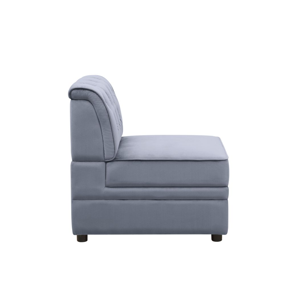 Sillón modular Bois II de 74 cm de ancho y sin brazos