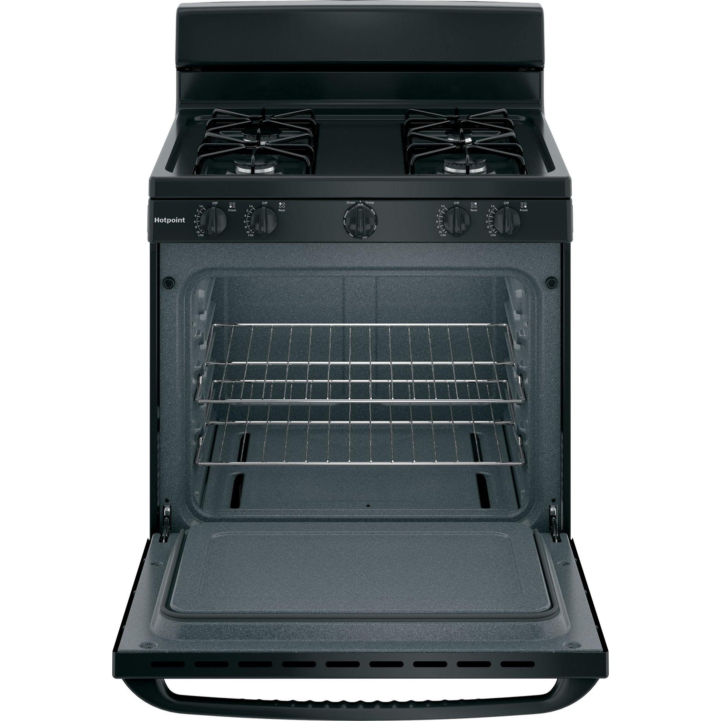  Hotpoint 30-inch Freestanding Gas Range RGBS300DMBB IMAGE 4