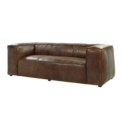 Brancaster 98"L Top Grain Leather Sofa