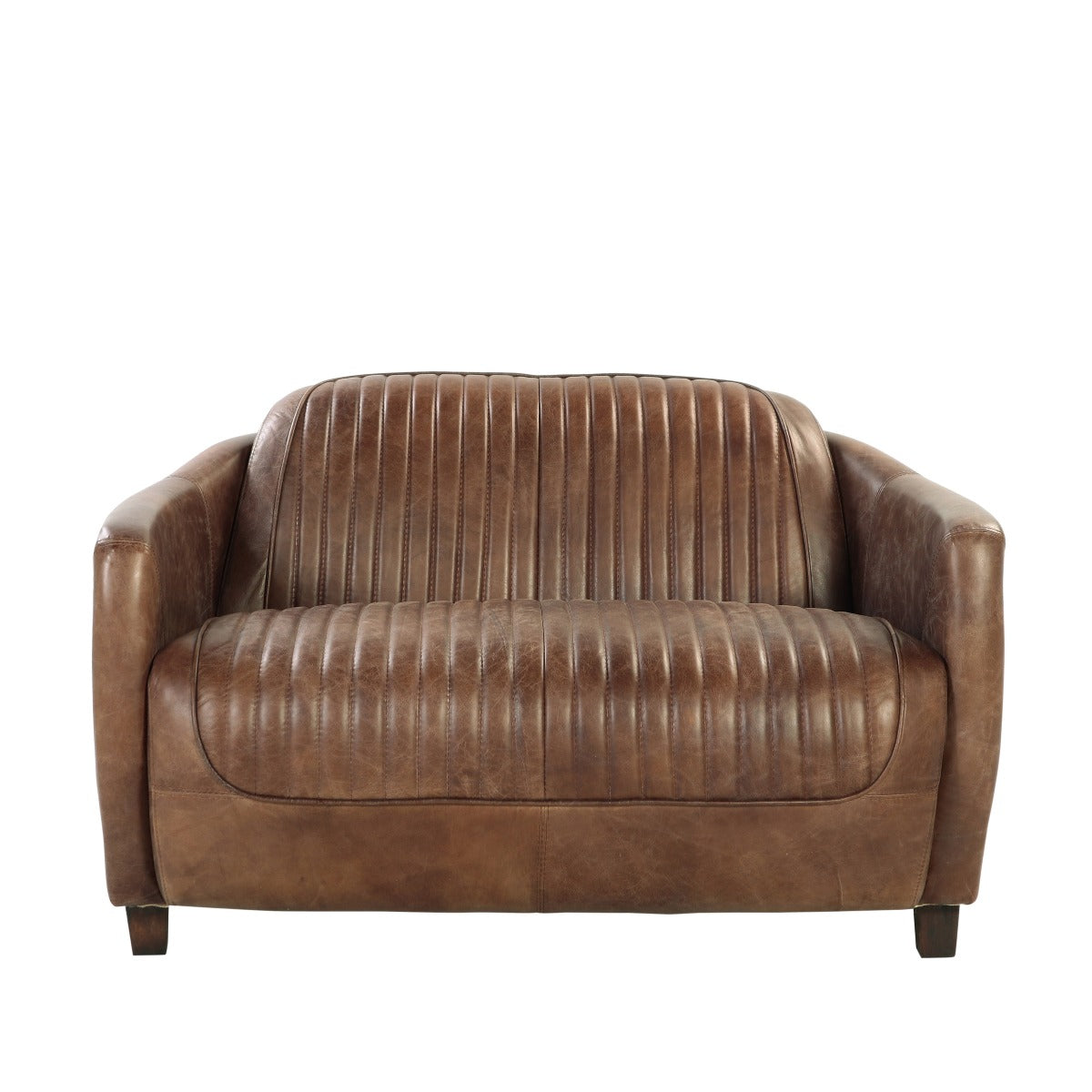 Brancaster 50"L Top Grain Leather Loveseat