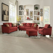 Cleavon II 84"L Linen Sofa with Accent Pillows