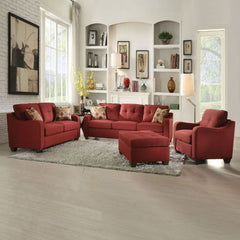 Cleavon II 84"L Linen Sofa with Accent Pillows