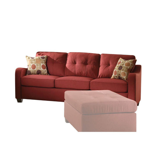 Cleavon II 84"L Linen Sofa with Accent Pillows