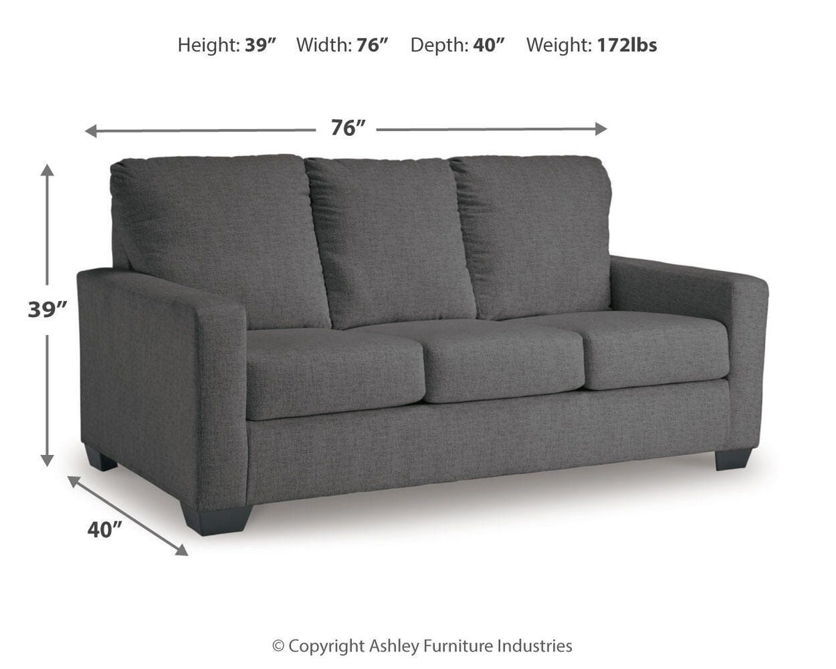 Rannis Full Pewter Sofa Sleeper