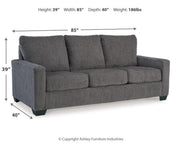 Rannis Queen Pewter Sofa Sleeper